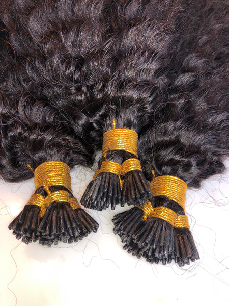 Posh Afro Curly iTip Extensions (4B/4C)