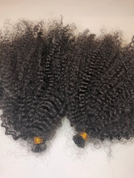 Posh Mongolian Curly iTip Extensions (3B/3C)