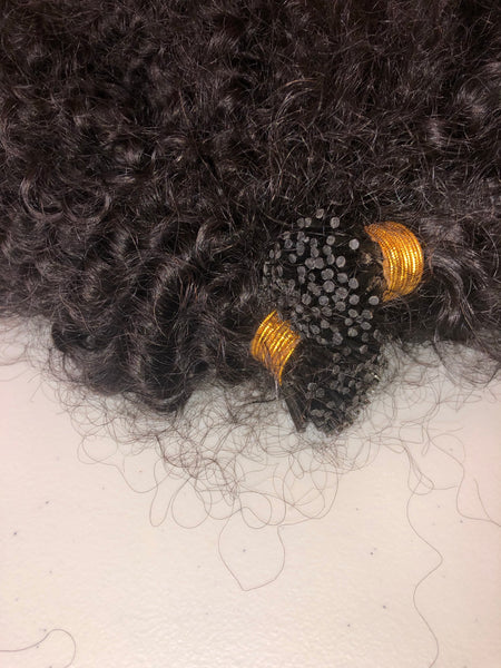 Posh Mongolian Curly iTip Extensions (3B/3C)