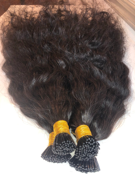 Posh Mongolian Curly iTip Extensions (3B/3C)